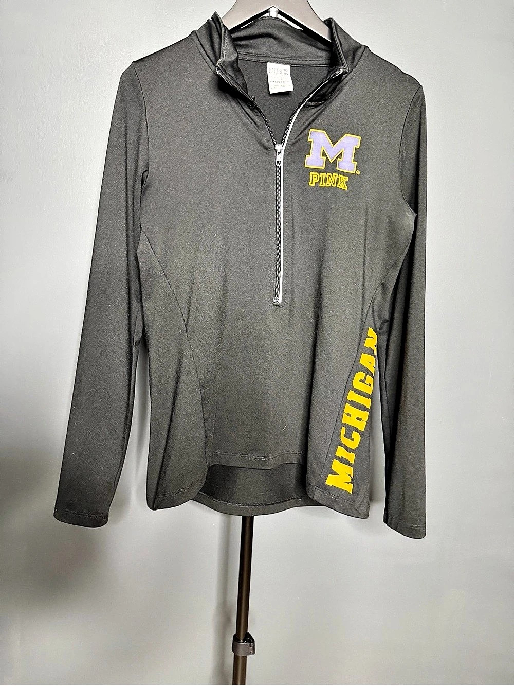 PINK 5th & Ocean Clothing Michigan PINK Jacket Michigan Quarter-Zip Jacket Size